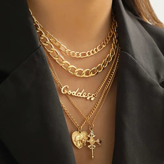 5 Piece layerd Necklace