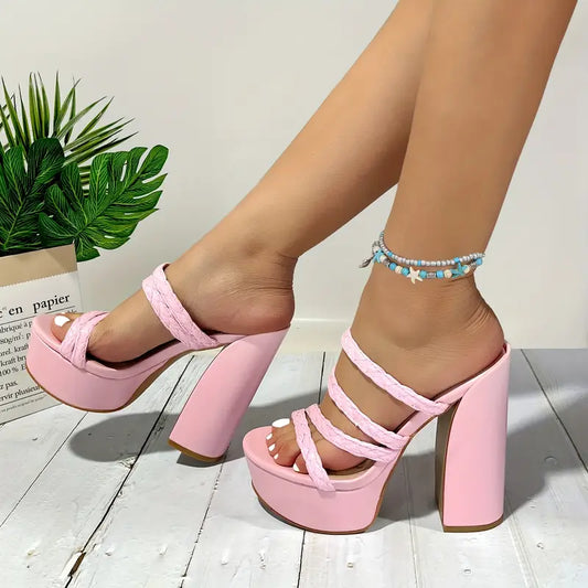 Luxe Spring Block Heels