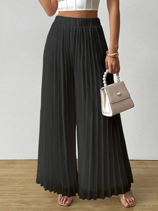 Sleek Casual Wideleg Pants