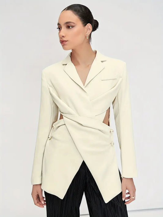 Stylish Side Cut Sleek Blazer
