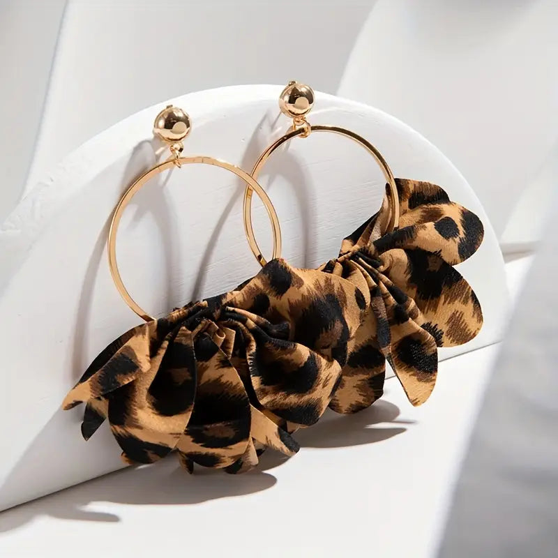 Chic Cheetah Print Earrings