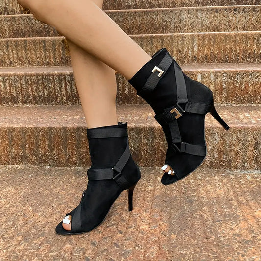 Ultra High End Open Toe Fall High Heels