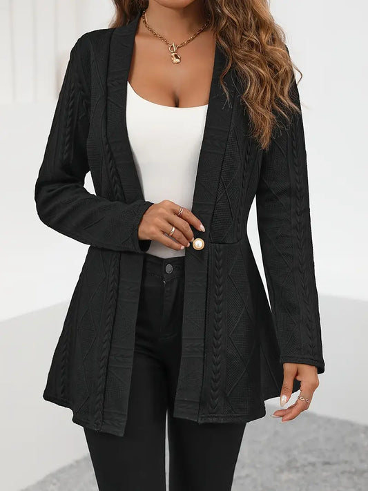 Elegant Textured Casual Blazer