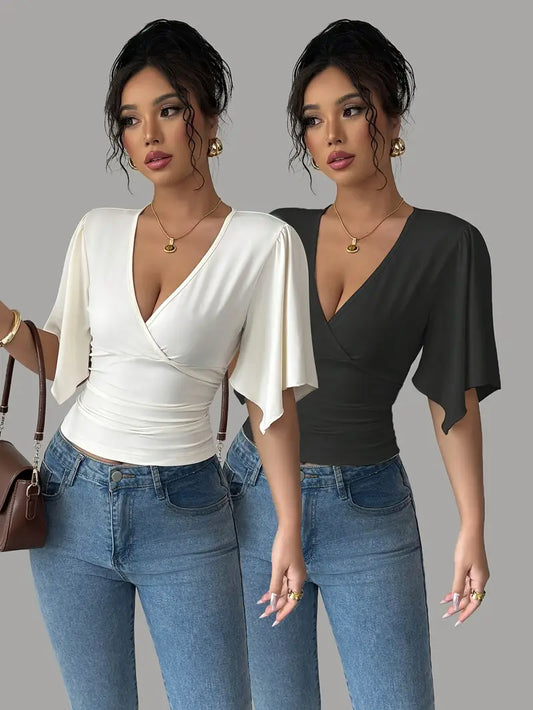 Sleek Elegant Two Set Chic Top
