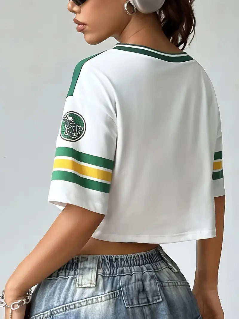 Born To Win Chic Cropped Jersey