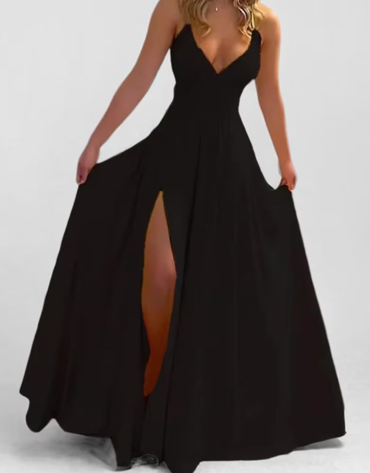 Long Elegant Split Sundress