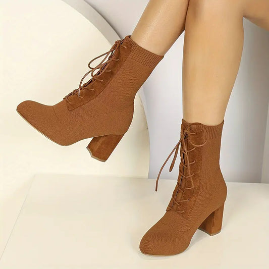 Chic Knit Ankle Boots