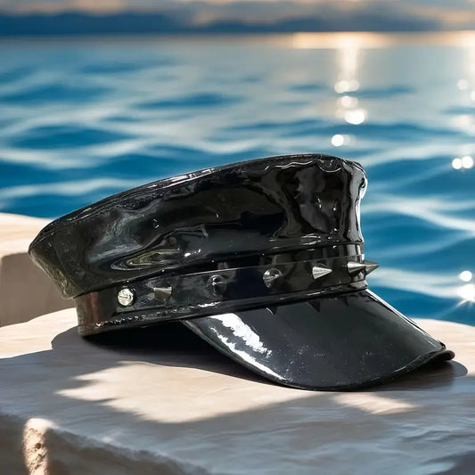 Edgy Leather Hat