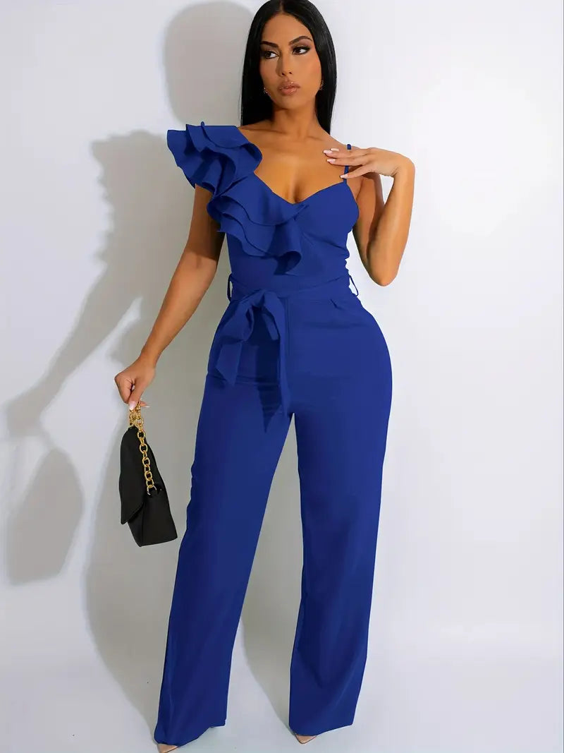 Elegant Chic Ruffle Jumpsuit