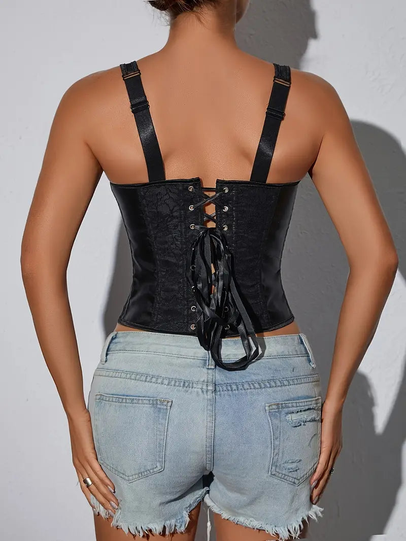 Edgy Luxe Corset Top