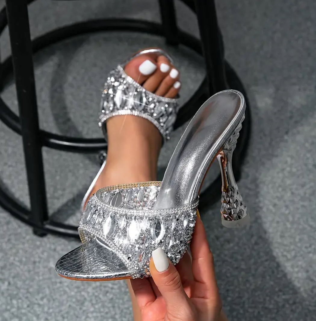 Luxe Diamond Cut High Heels