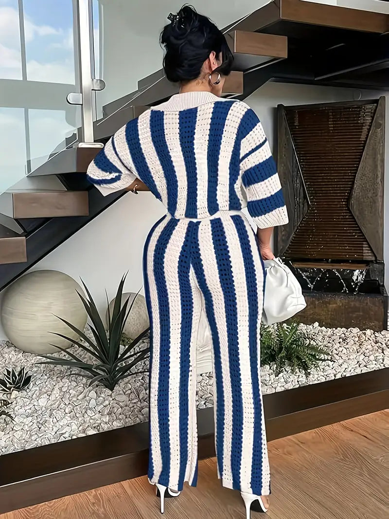 Sexy Relaxed Vacay Knitted Pants Set
