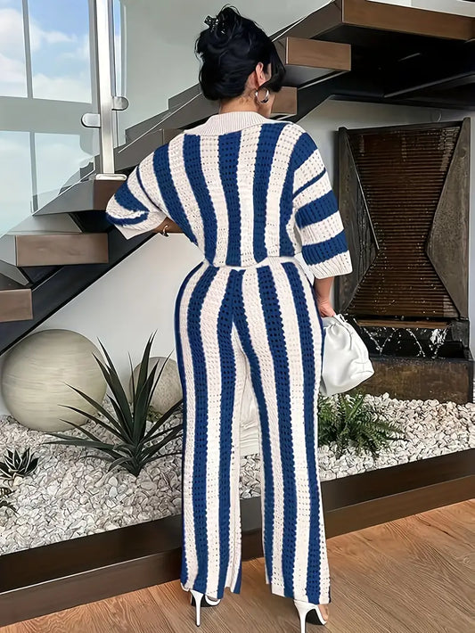 Sexy Relaxed Vacay Knitted Pants Set