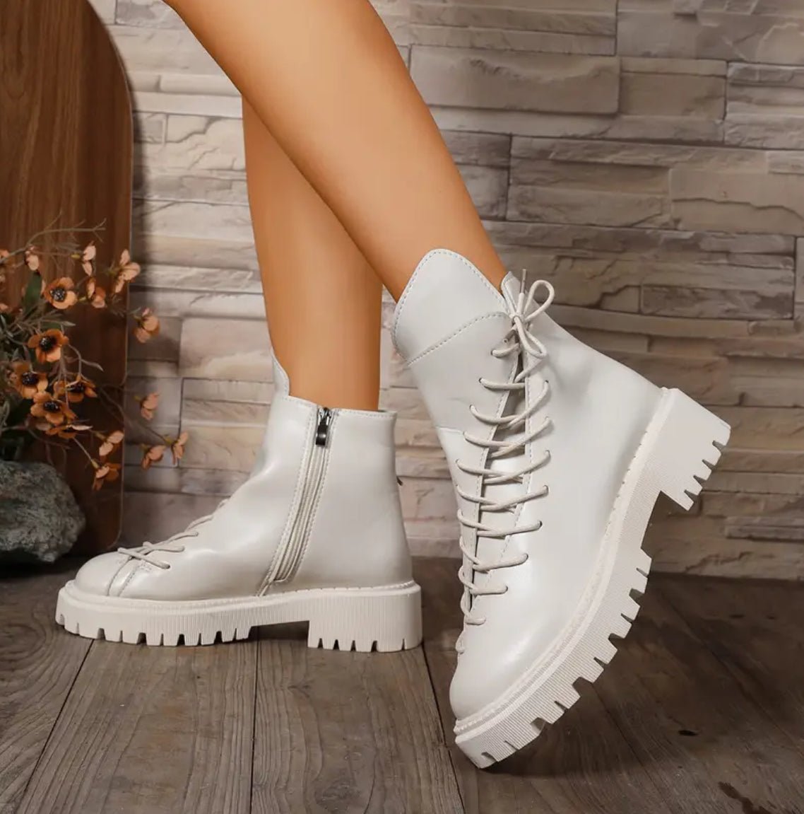 Millie Leather Sidelaced Boots!