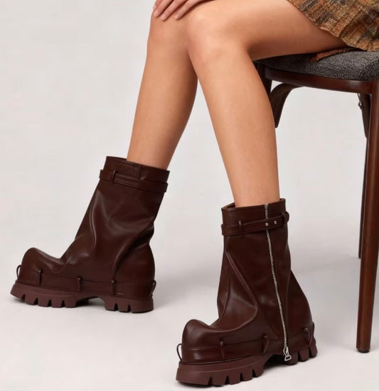 Street Chic Stacked Platform Boots
