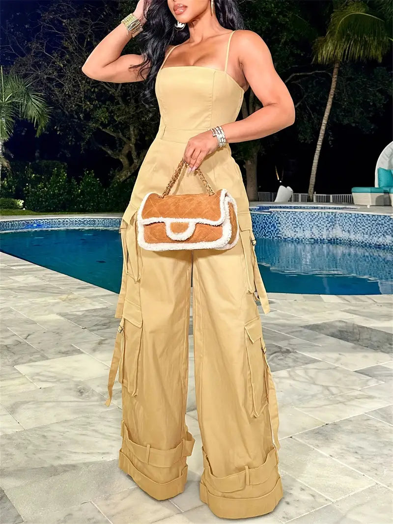 Casual Chic Cargo Jumpsuit