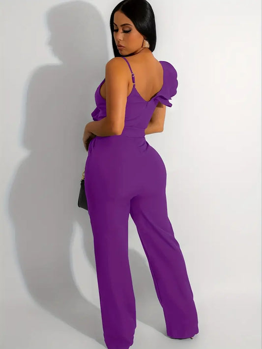 Elegant Chic Ruffle Jumpsuit