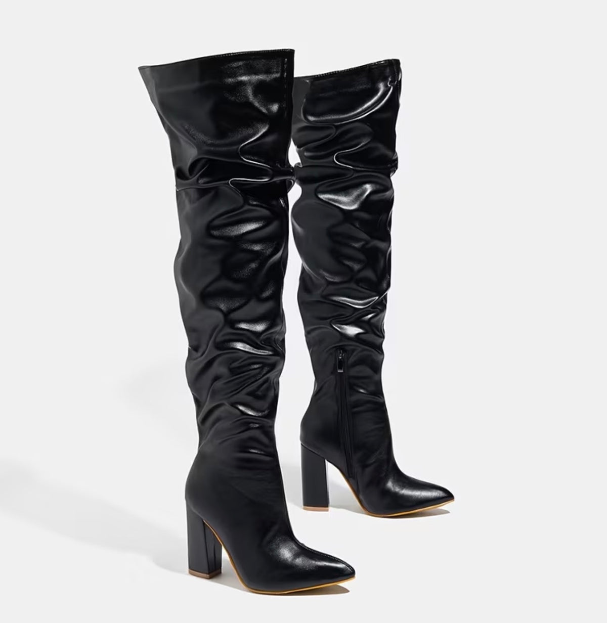 Comfortable Chic Stacked Knee High Winter Boots