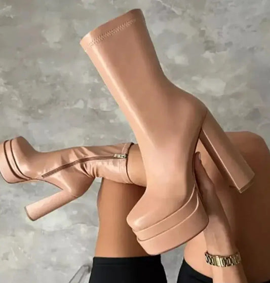 Luxe Block Heel Boots