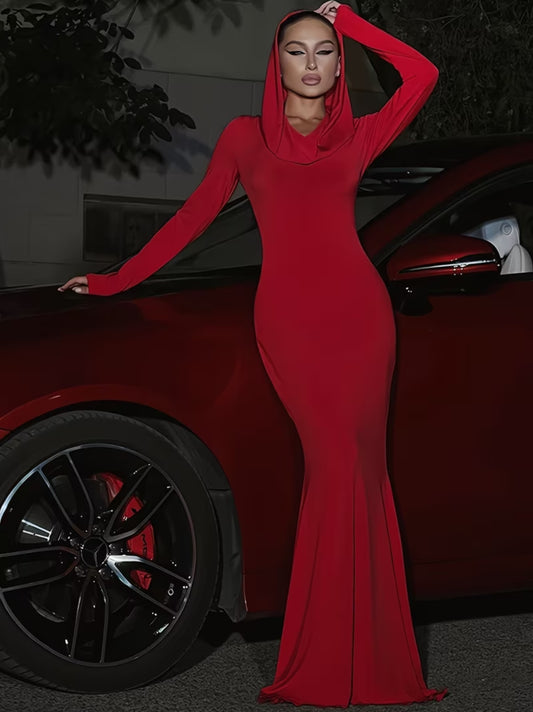 Elegant Long Sleeve Fishtail