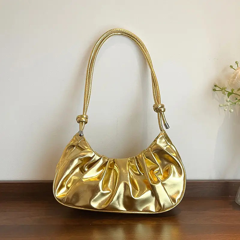 Luxurious Silver Metallic Purse