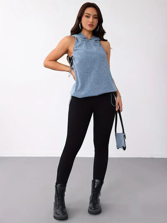 Chic Casual Denim Top