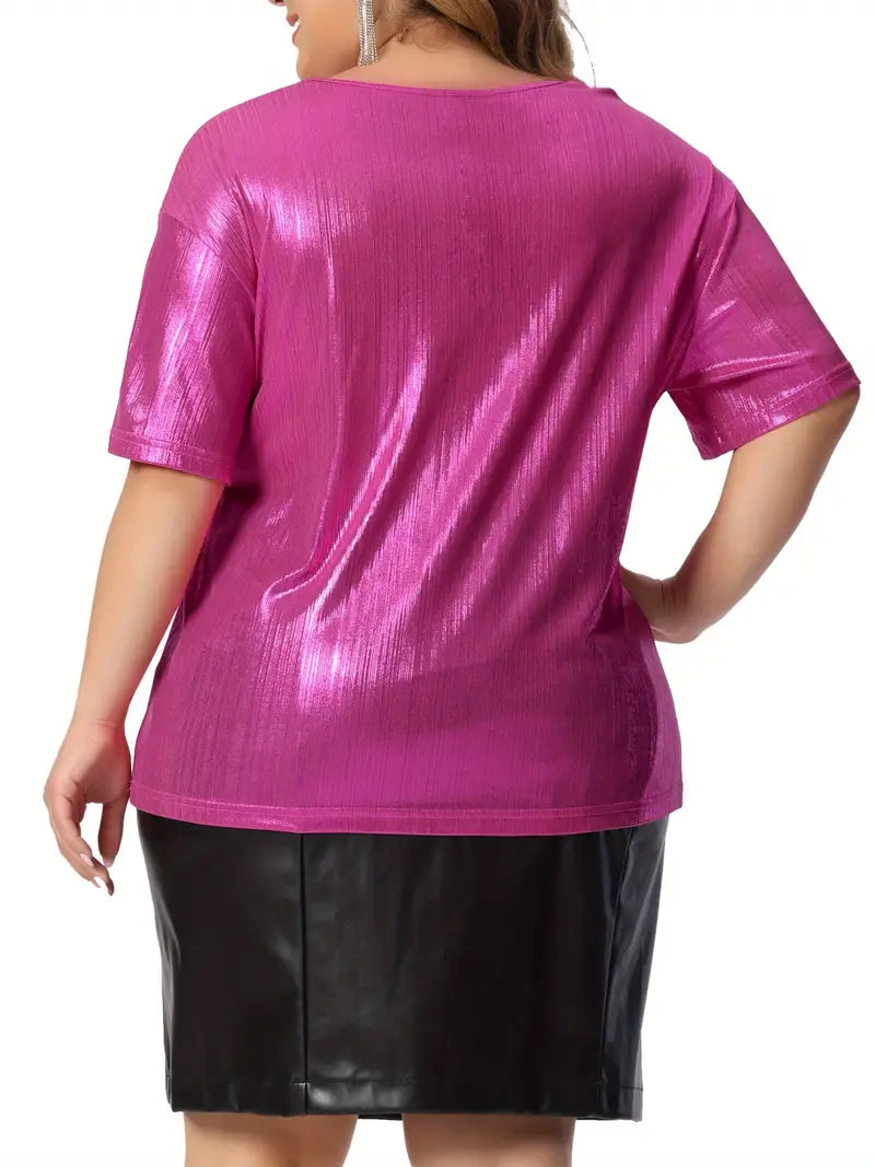 Chic Metallic Top