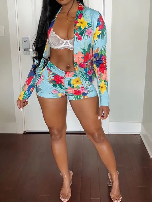 Floral Print Short Set