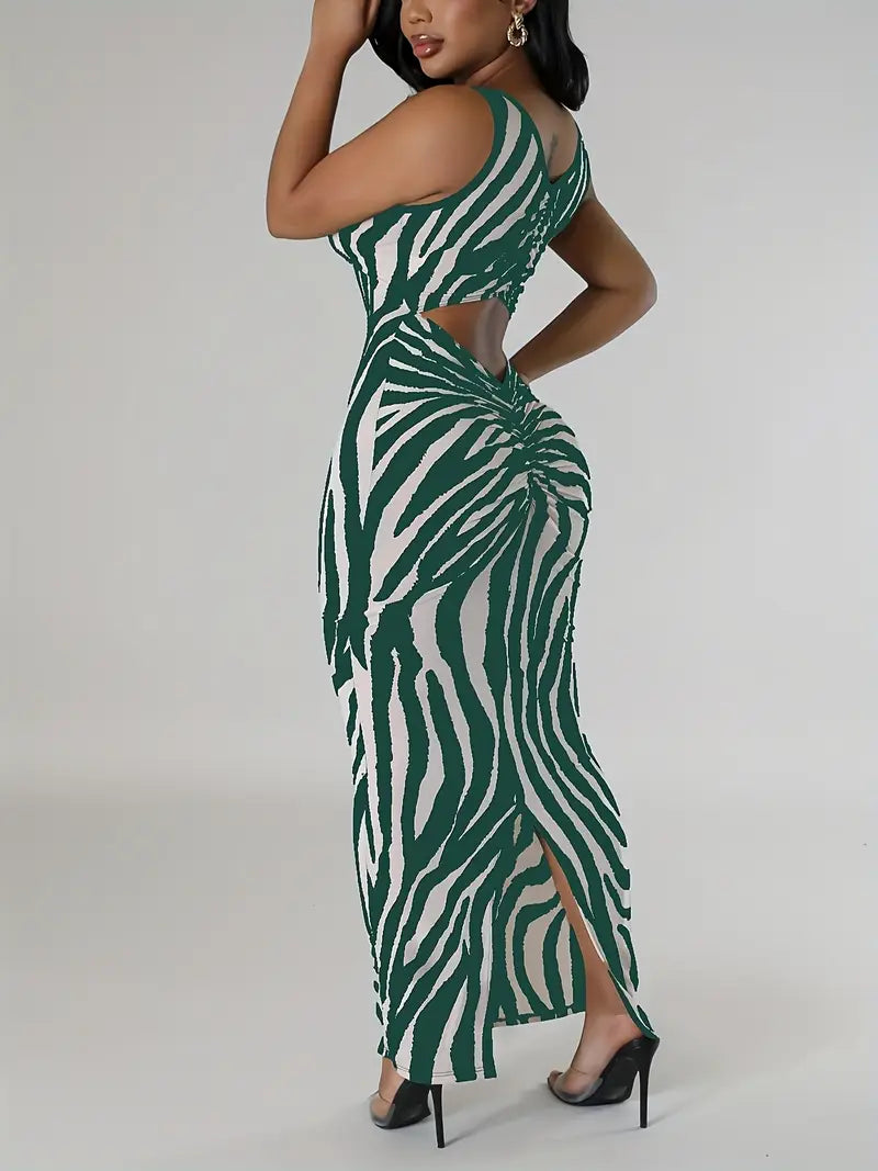 Luxe Transitional Zebra Dress