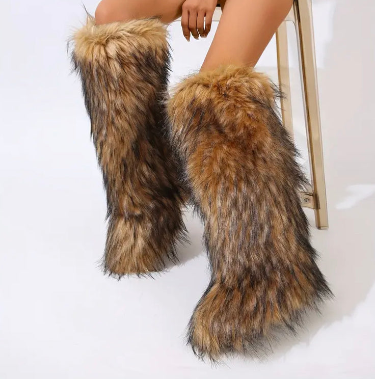 Warm & Comfortable Bear Fur Boots