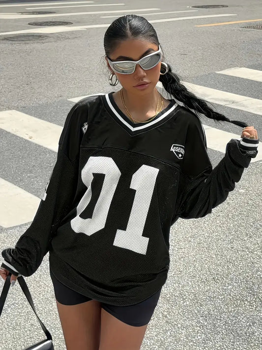 Legendary Chic Athletic Long Sleeve Top