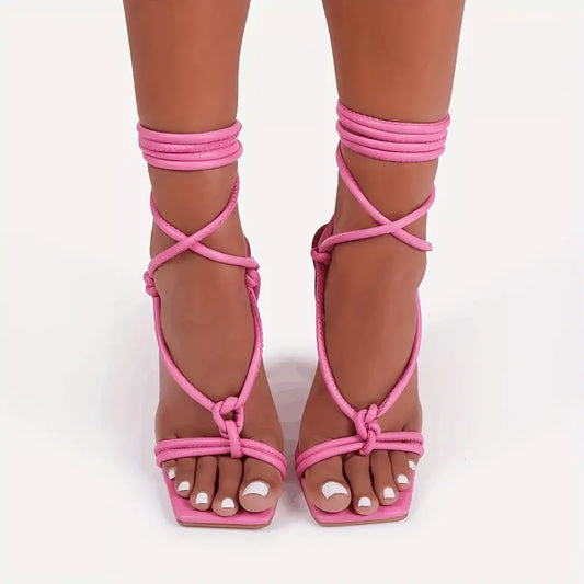 Luxe Leather Knot Heels