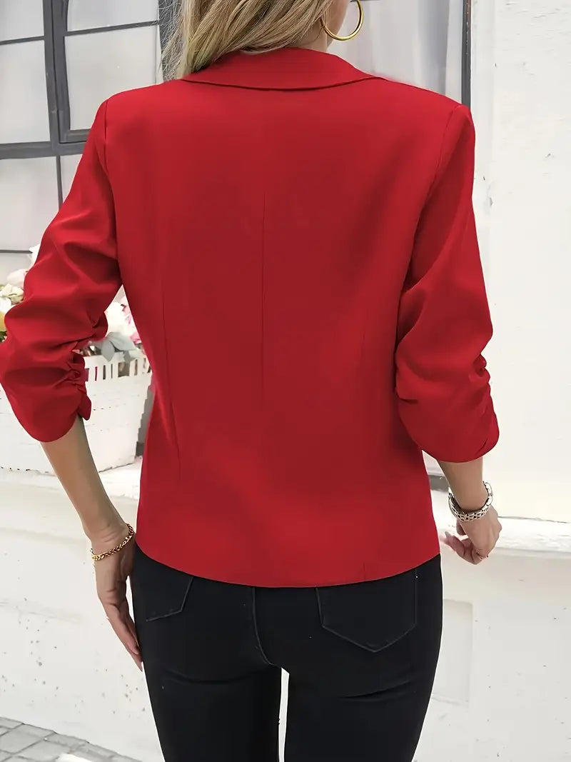 Sleek & Classy Short Sleeve Blazer