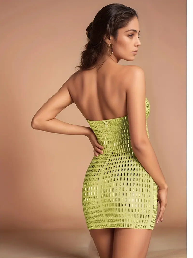 Exclusive Strapless High End Midi Dress