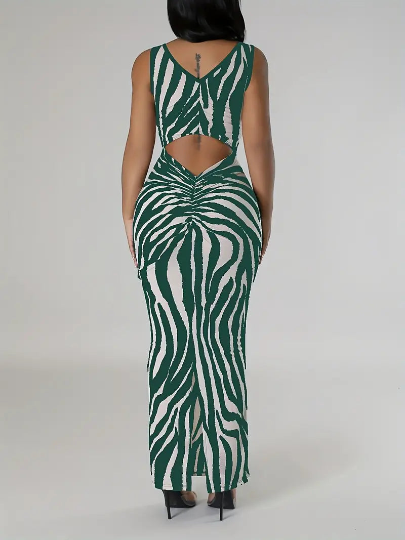 Luxe Transitional Zebra Dress