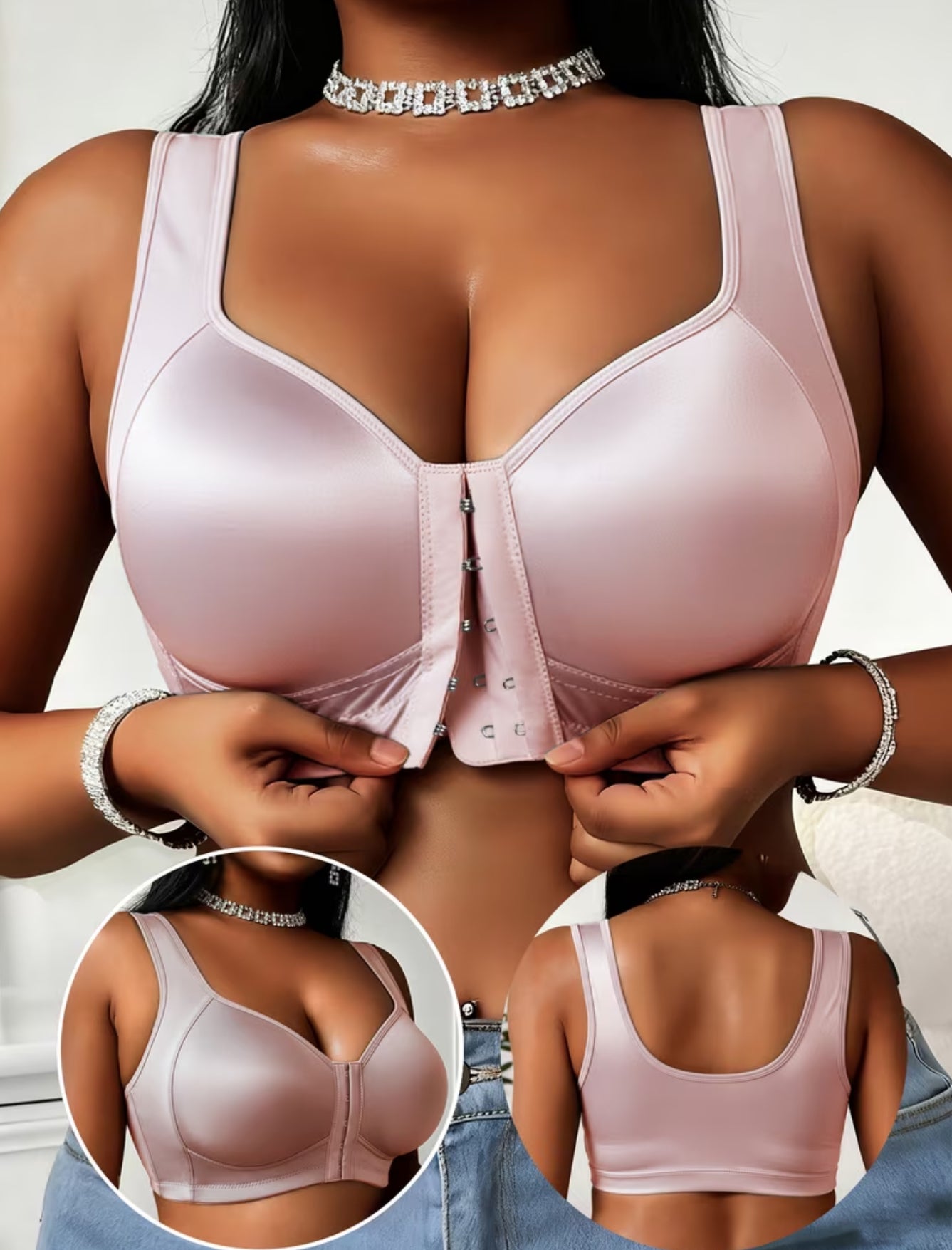 Seamless Satin Bra