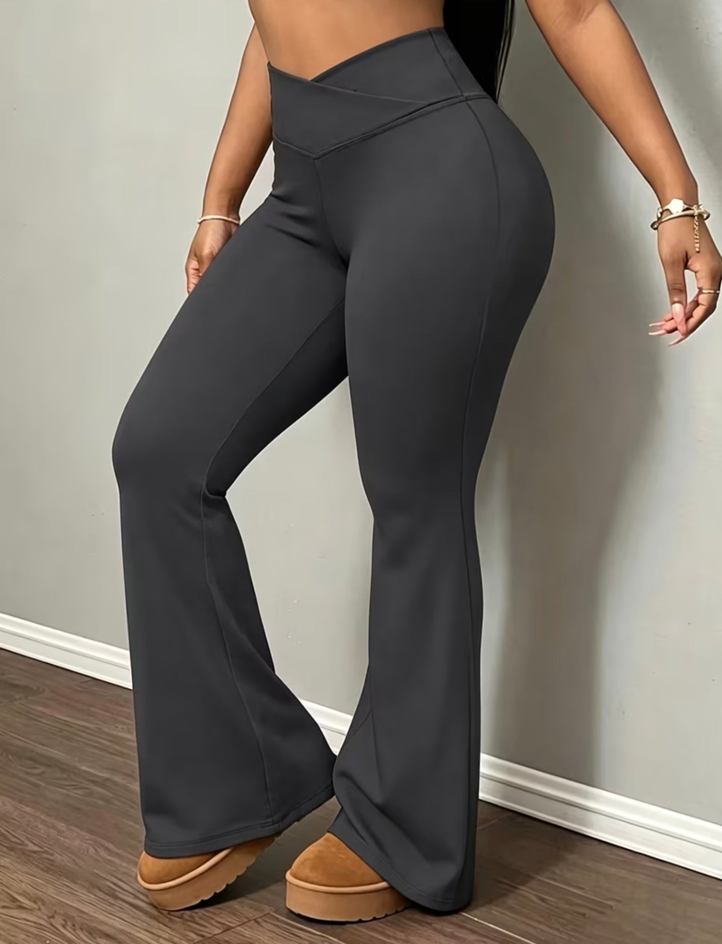High Waist Flared Yoga Pants