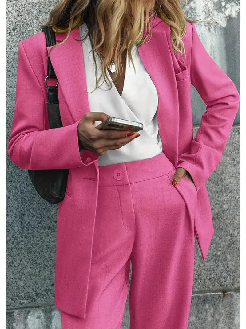 Sleek Office Ready Business Pantsuit