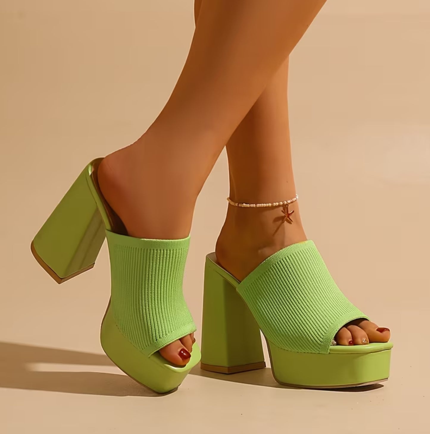 Chunky Platform High Heels