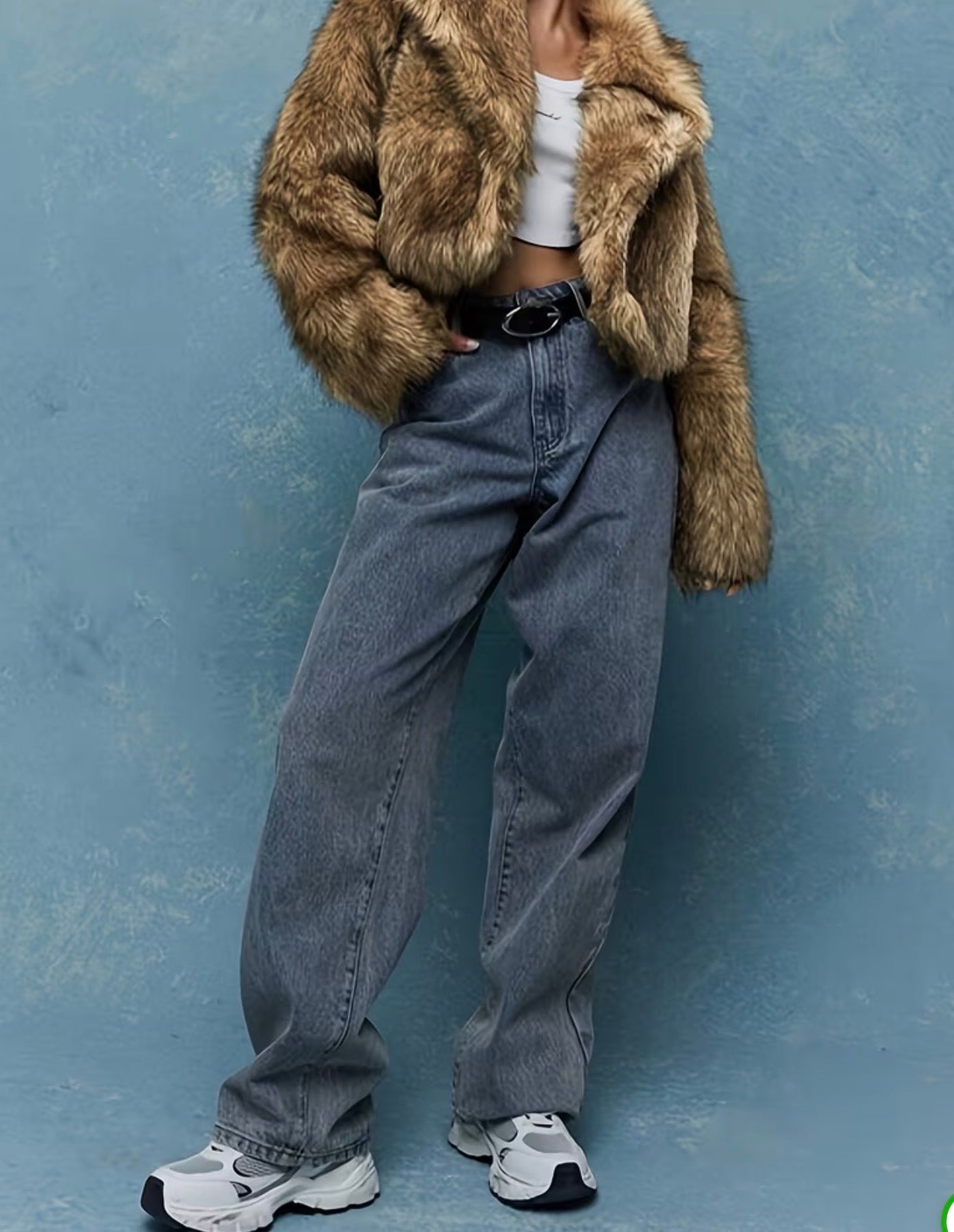 Chic Brown Fur Coat