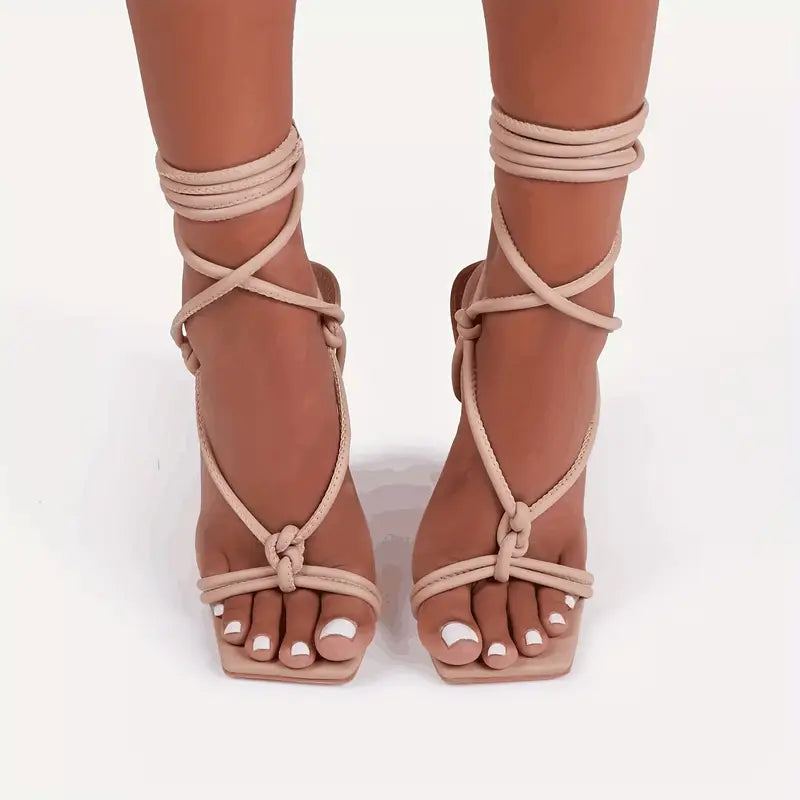 Luxe Leather Knot Heels