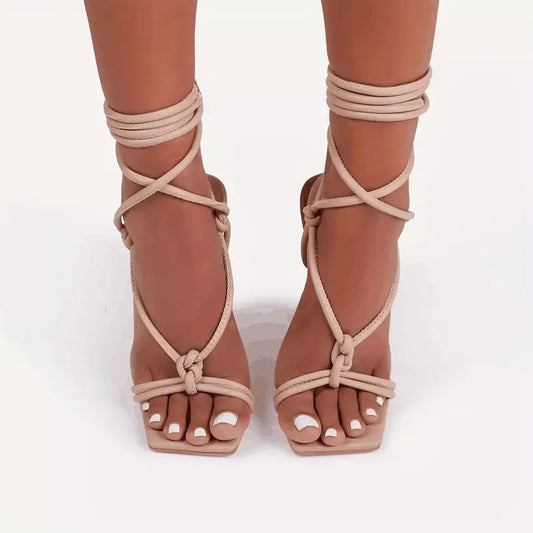 Luxe Leather Knot Heels