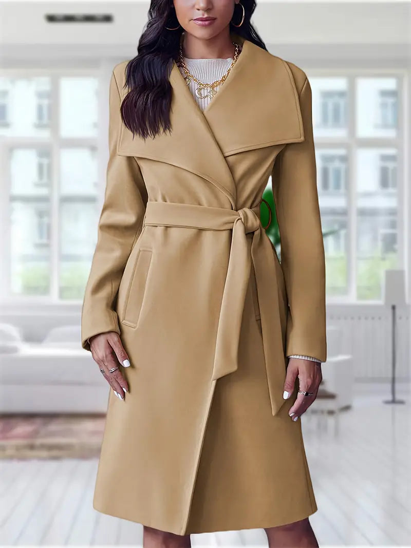 Classy Touch Elegant Trench Coat