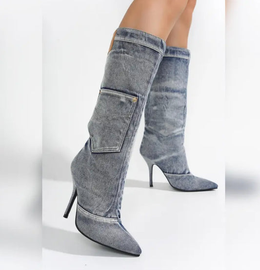 Not Your Average Luxe Denim Boots