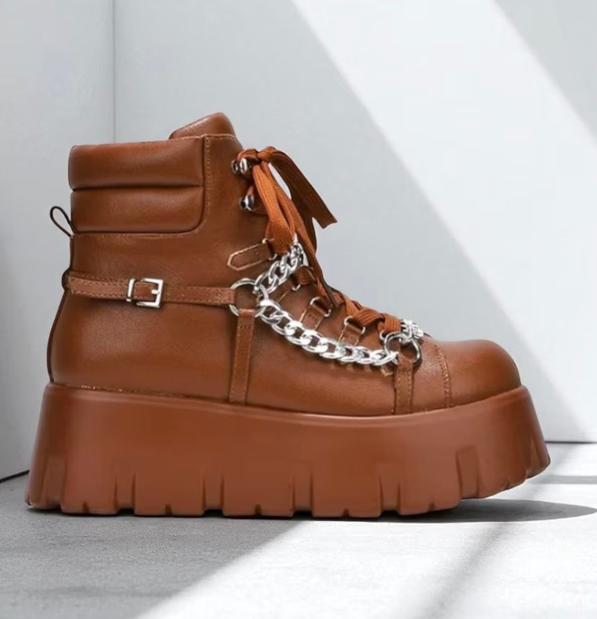 Edgy Platform Combat Boots