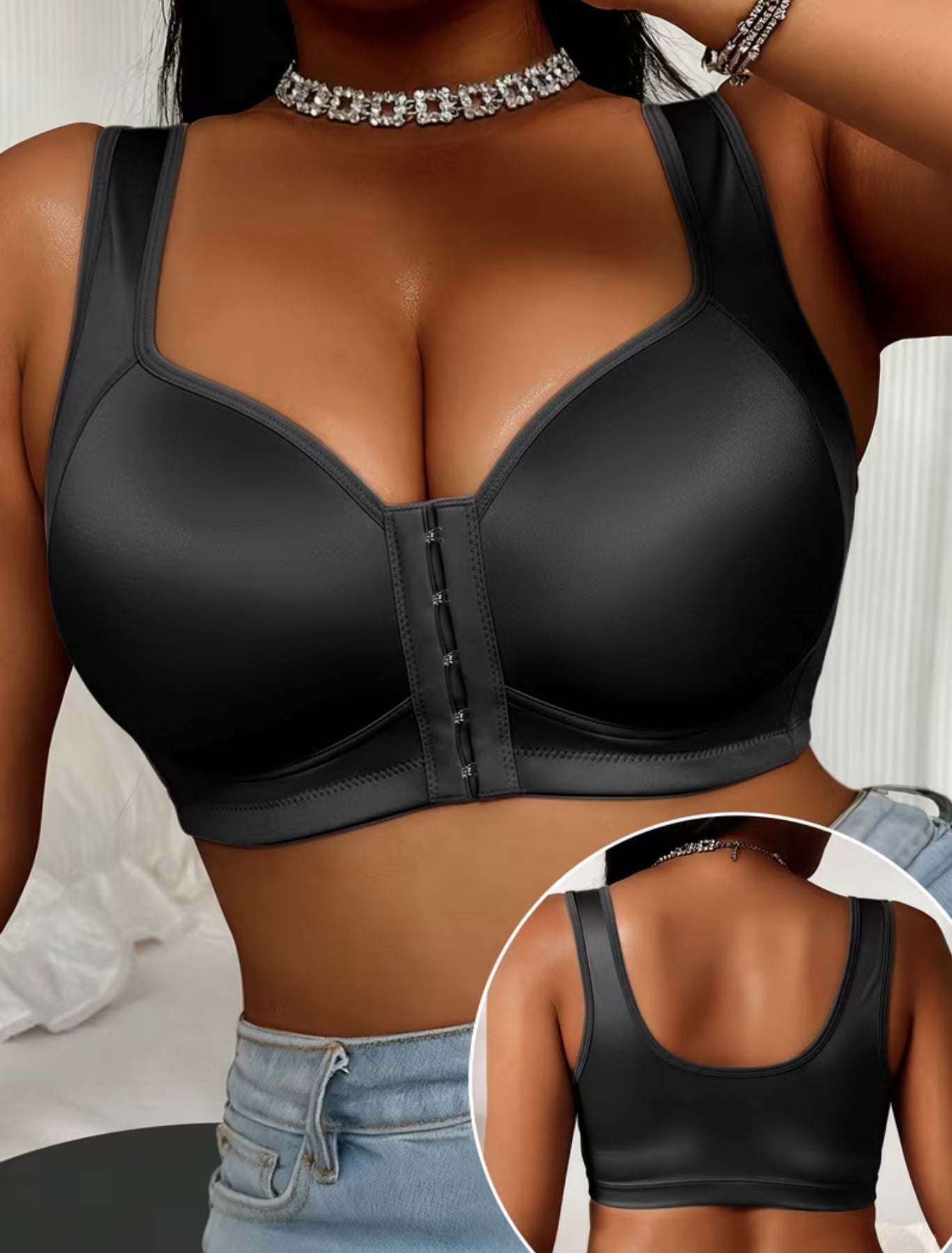 Seamless Satin Bra
