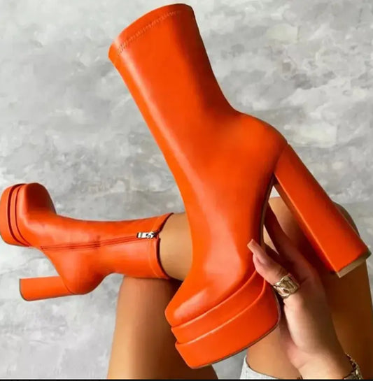 Luxe Block Heel Boots