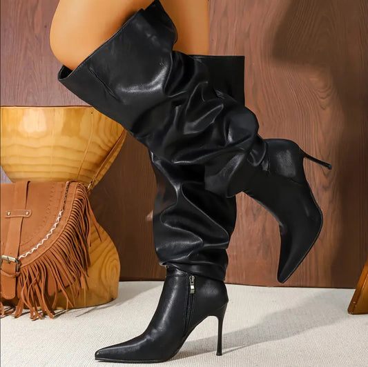 Luxe Leather Knee High Icon Boots