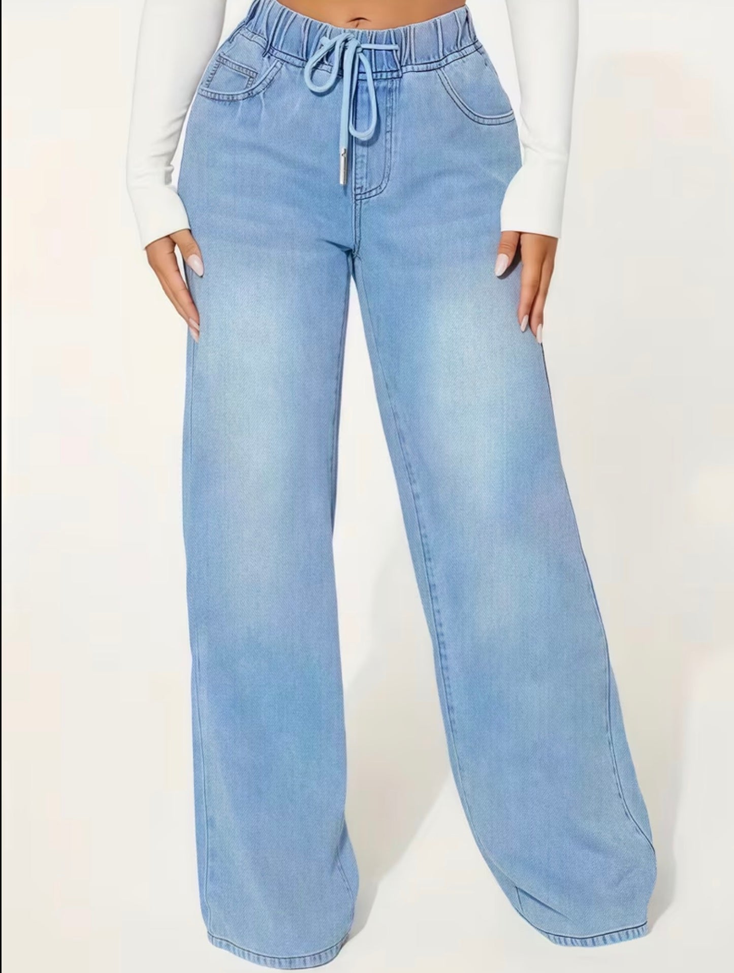 Vintage High Waisted Relaxed Flared Denim Jeans