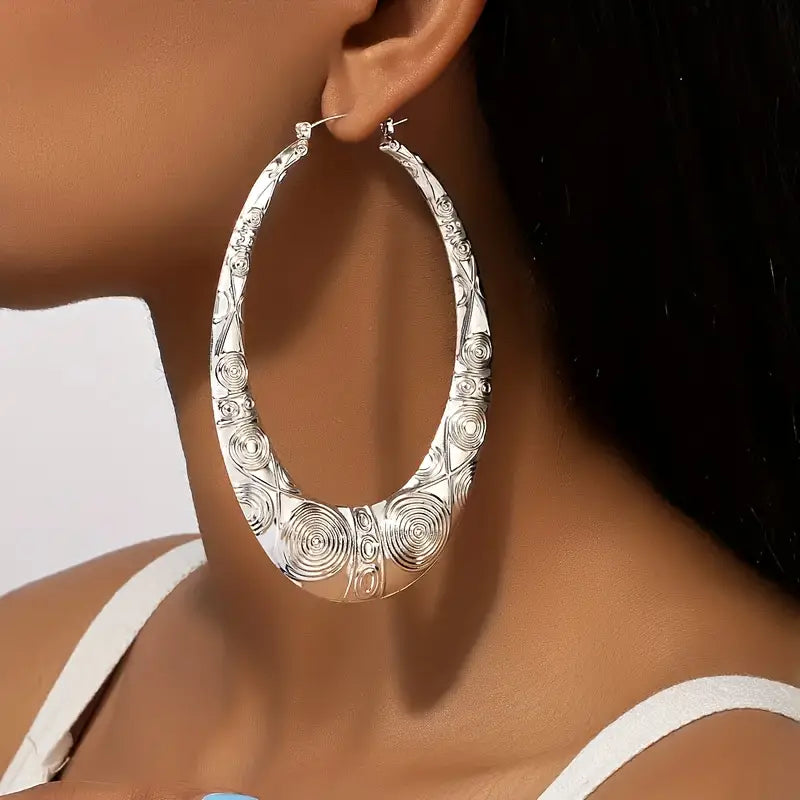 Boho Chic Hoop Earrings
